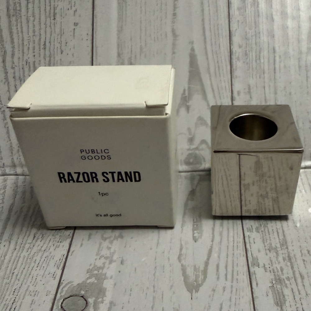 Public‎ Goods Razor Stand Silver New